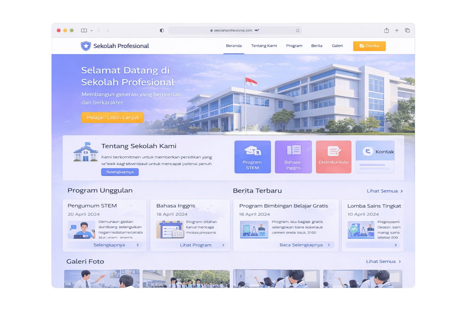 Preview Desktop Website